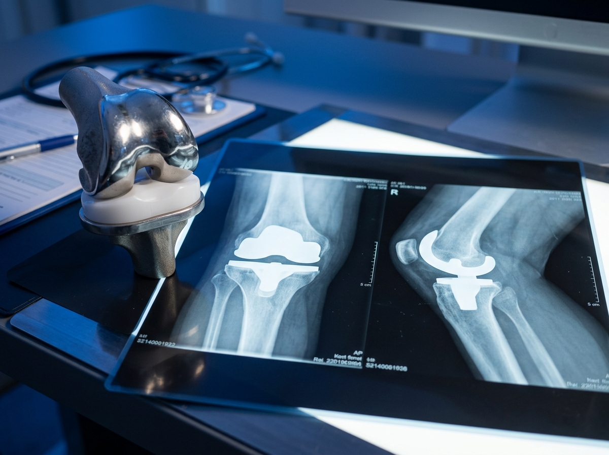 Knee prosthesis model and X rays 20261025163741