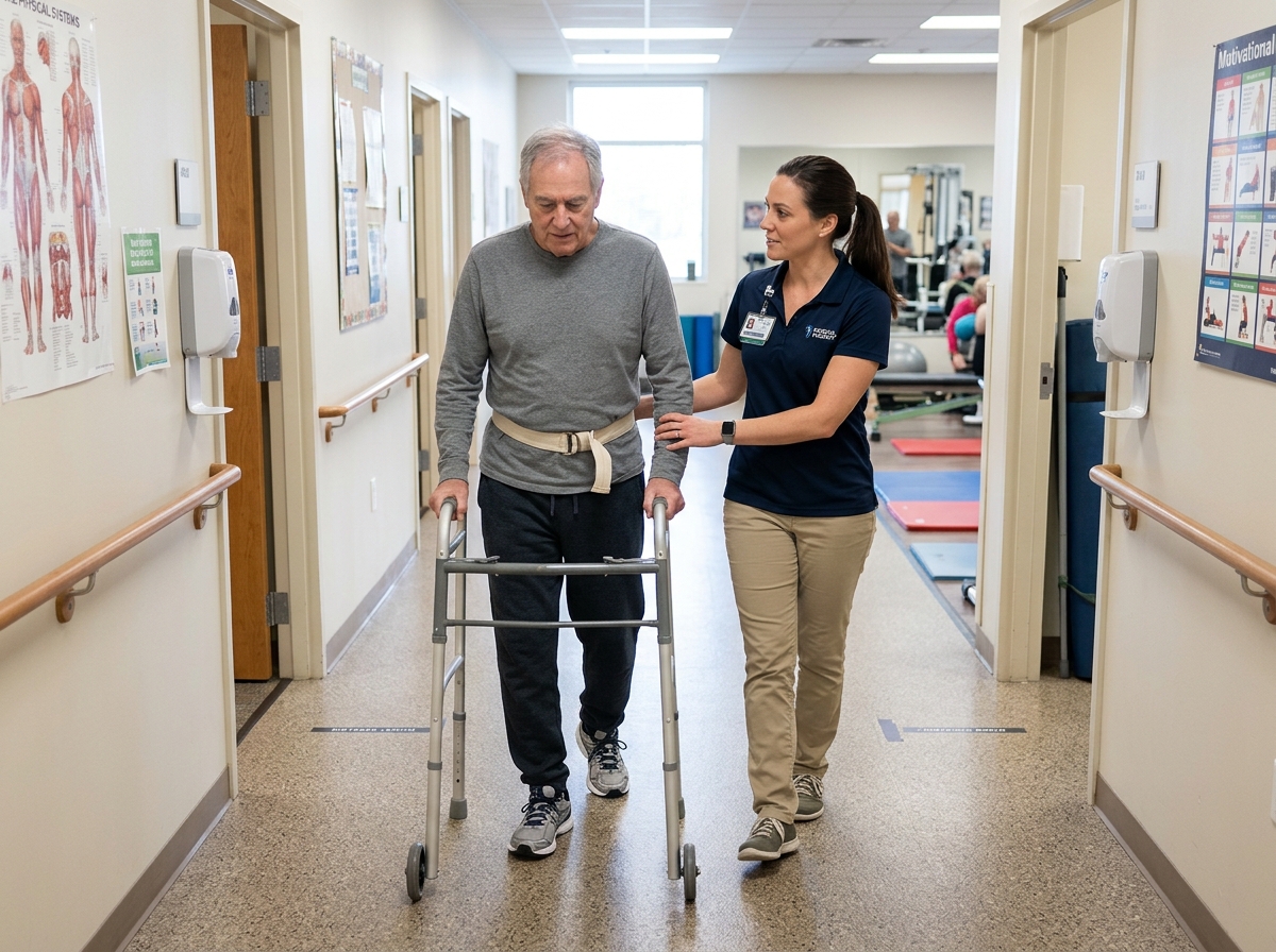 Patient walking with physical th… 20261025161716